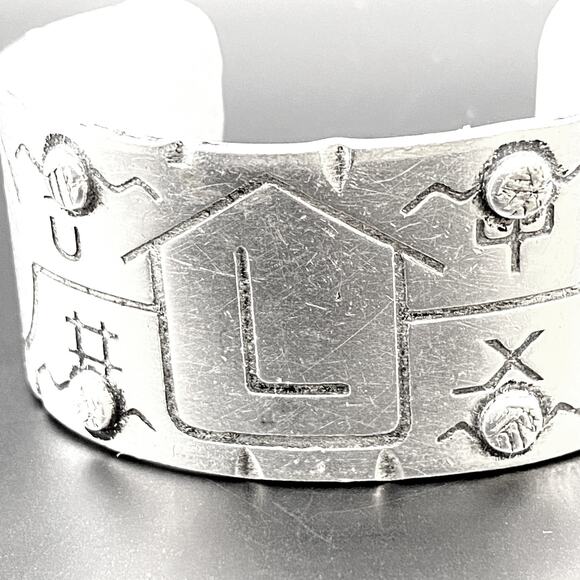 NELSON B. BOONE Aluminum Cuff Bracelet Ranch Cattle Promotional Branding Western - Picture 8 of 13